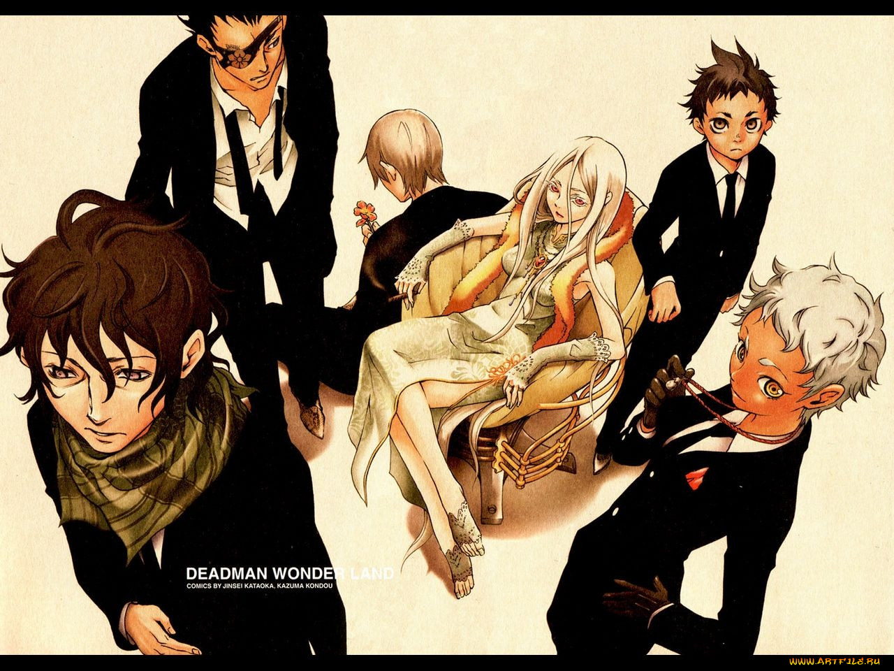 , deadman, wonderland, igarashi, ganta, shiro, senji, kiyomasa, takami, yoh, karako, koshio